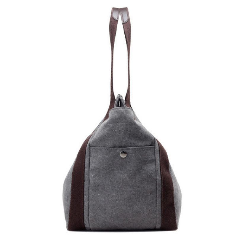 Kvinner Canvas Hanbag Bucket Bag Tote Bag Hobo Crossbody Bag