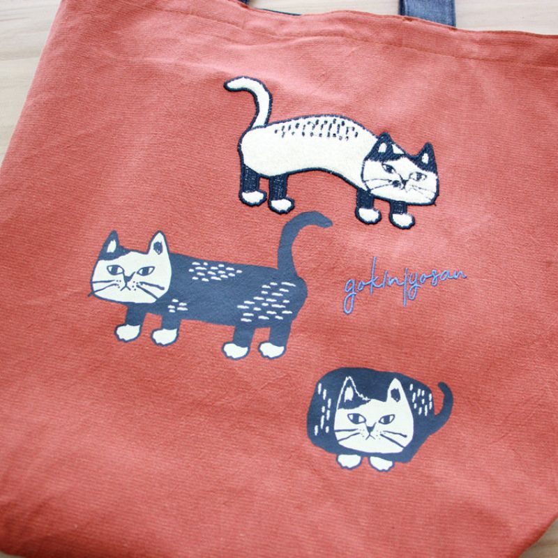 Kvinner Casual Cat Pattern Handbag Tote Bag