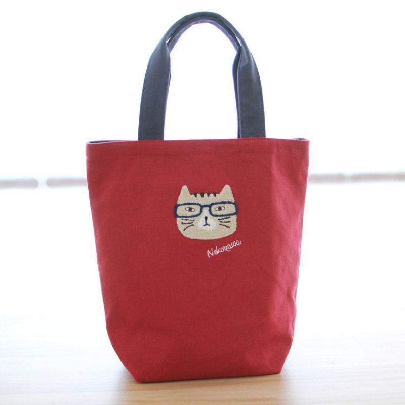 Kvinner Casual Cat Pattern Handbag Tote Bag