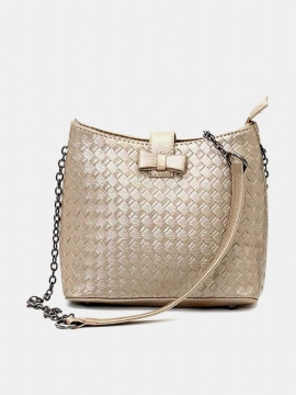 Kvinner Casual Chain Crossbody Bag Dame Elegant Skulderveske