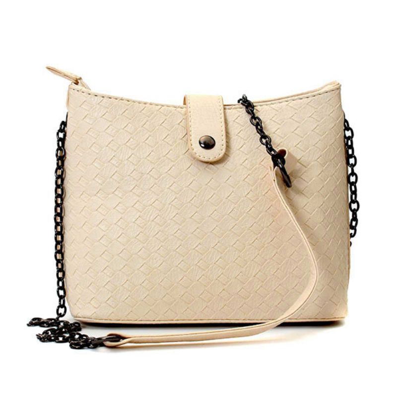 Kvinner Casual Chain Crossbody Bag Dame Elegant Skulderveske