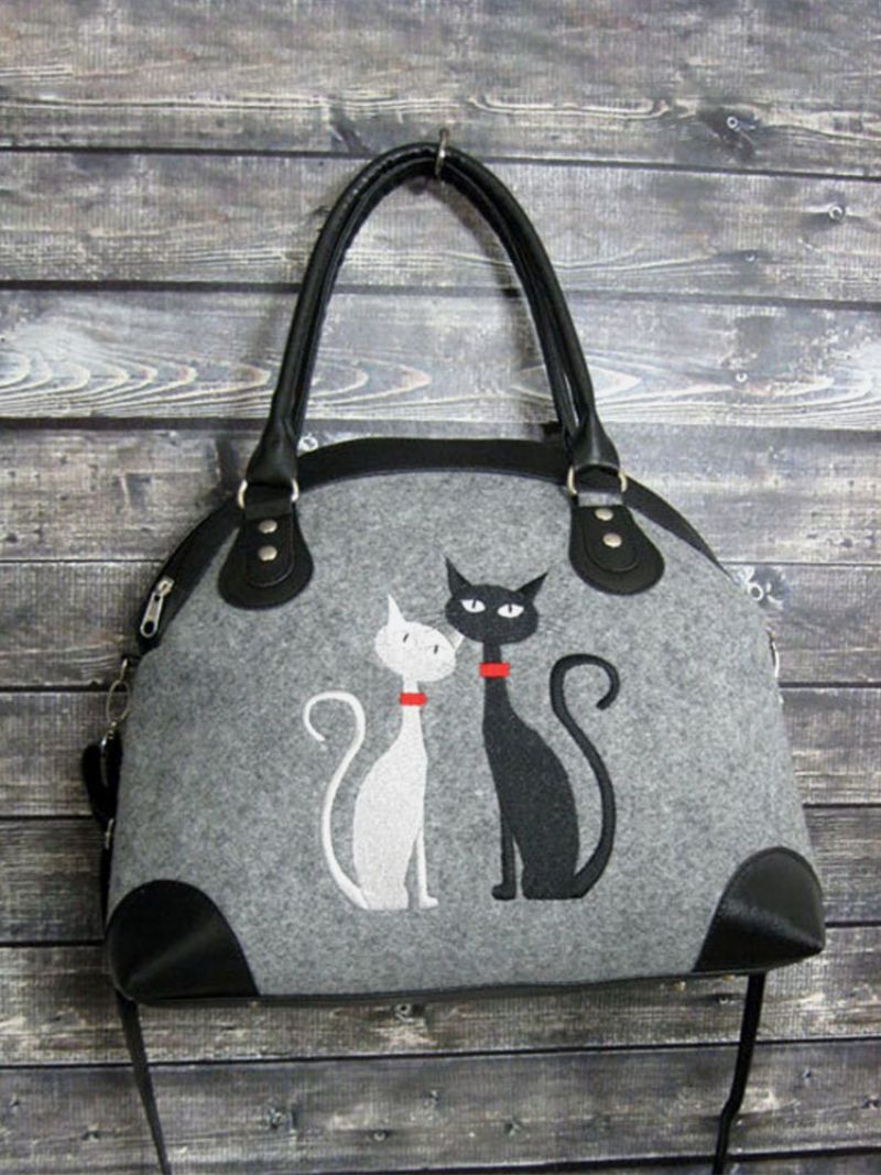 Kvinner Crossbody Bag Cat Pattern Håndveske