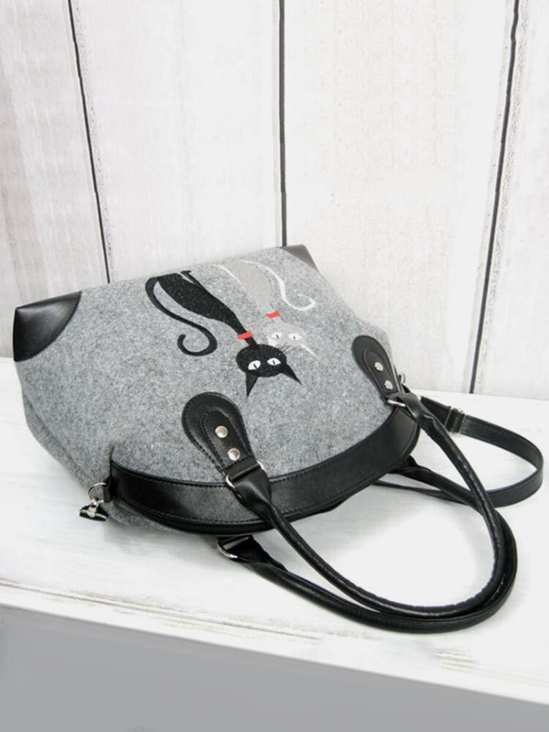 Kvinner Crossbody Bag Cat Pattern Håndveske