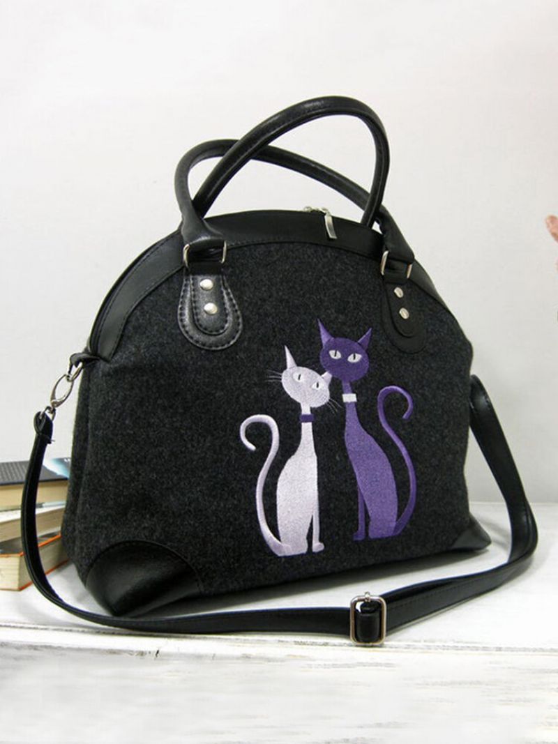 Kvinner Crossbody Bag Cat Pattern Håndveske