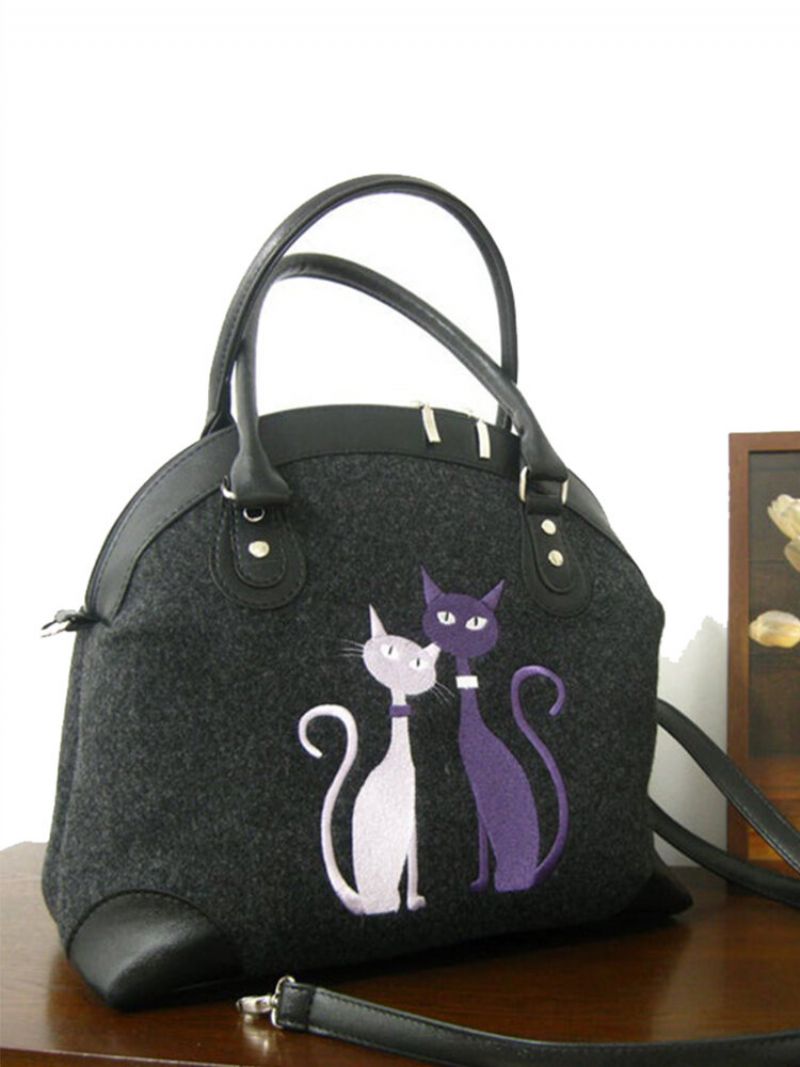 Kvinner Crossbody Bag Cat Pattern Håndveske