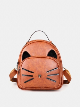 Kvinner Crossbody Bag Cat Pattern Håndveske