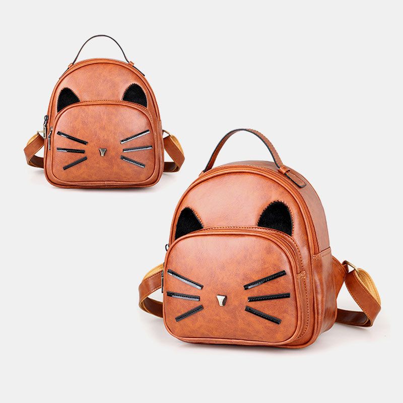 Kvinner Crossbody Bag Cat Pattern Håndveske