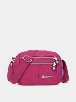 Kvinner Crossbody-veske Med Flere Lommer Vanntett Nylonveske