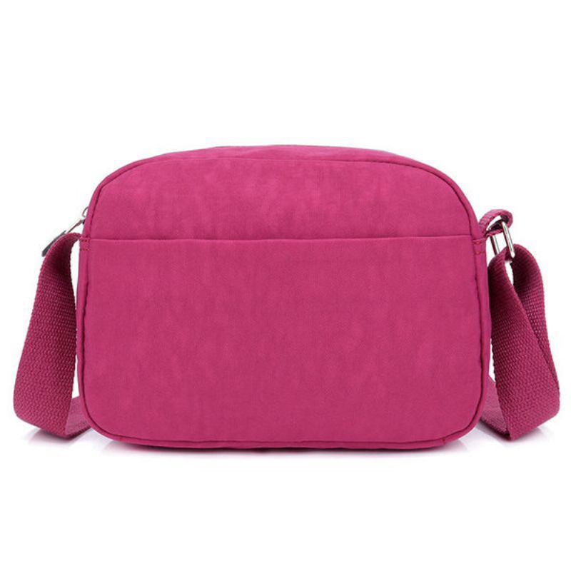 Kvinner Crossbody-veske Med Flere Lommer Vanntett Nylonveske