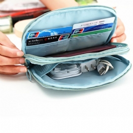 Kvinner Double Layer Travel Multi-funksjons Oppbevaringsposer Passholder Digitale