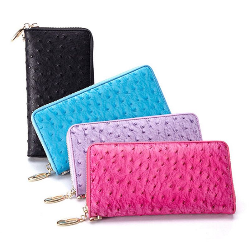 Kvinner Ekte Skinn Elegant Lommebok Clutches Bag Wristlet