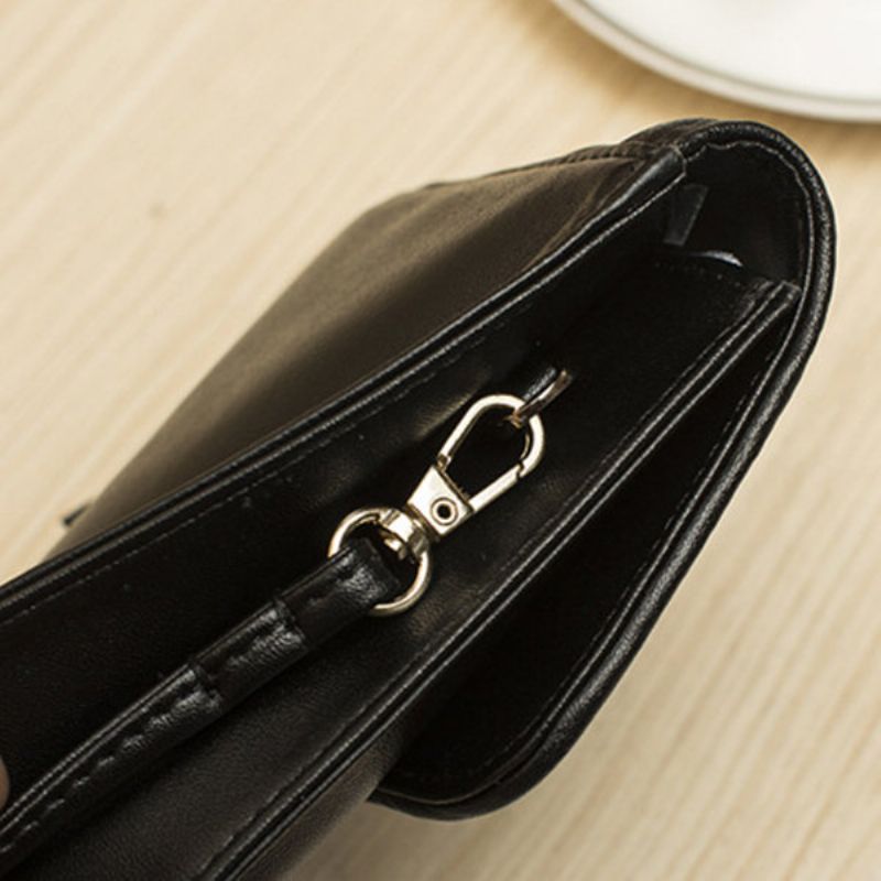 Kvinner Ekte Skinn Lingge Telefonveske Mini Crossbody Bag