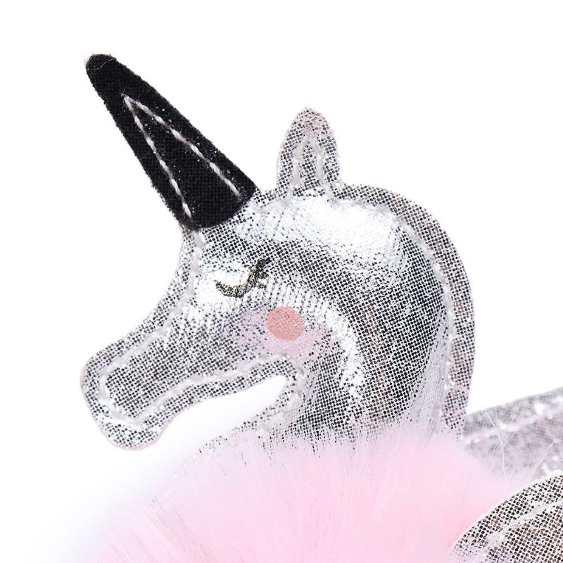 Kvinner Faux Fur Unicorn Bag Charm Søt Nøkkelring