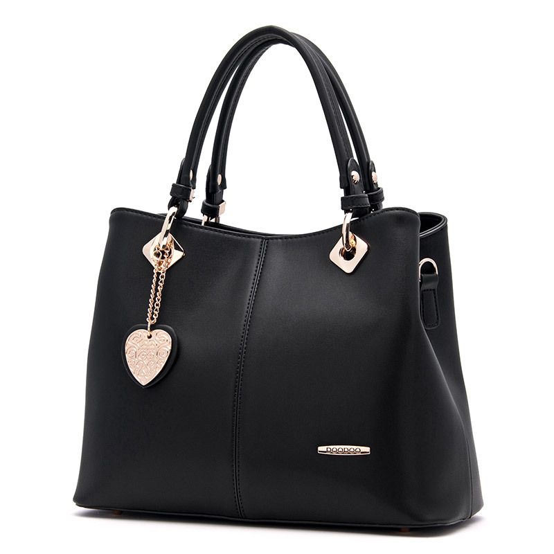 Kvinner Håndvesker Big Pu Leather Letter Female Bag