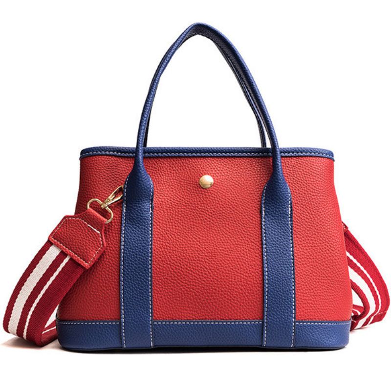 Kvinner Hit Color Pu-skinn Crossbody-vesker Med Stor Kapasitet