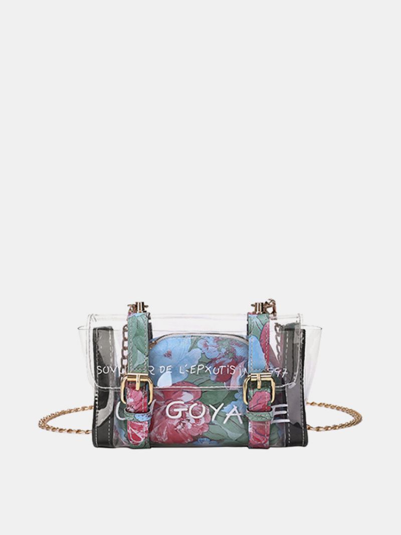 Kvinner Jelly Print Crossbody Bag Stilig Elegant Pvc Skulderveske