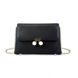 Kvinner Kjedeveske Mote Pu-skinn Cross-body Skuldervesker Dame Clutch Håndveske