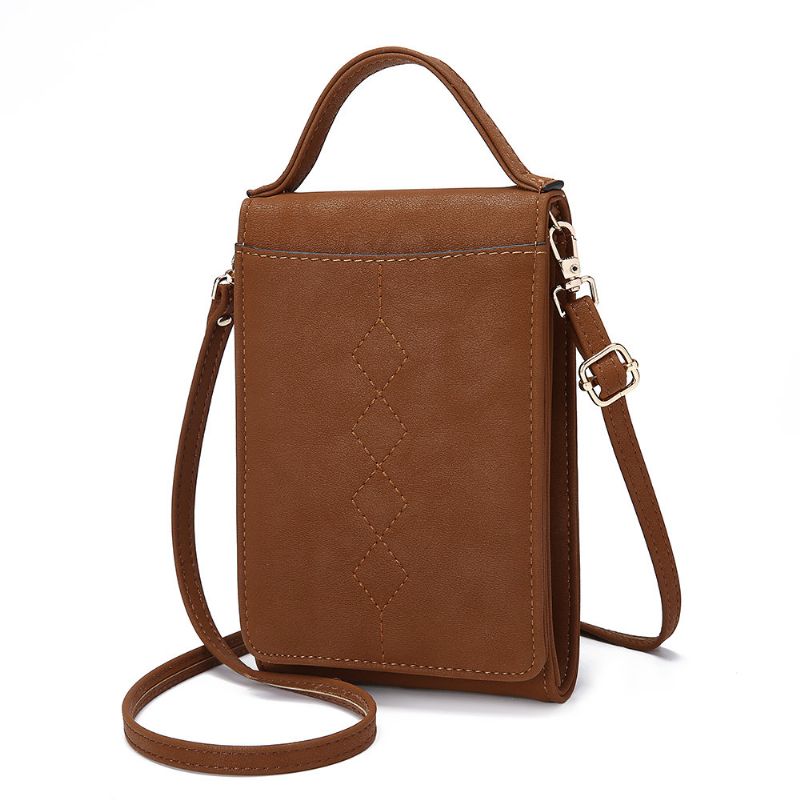 Kvinner Kortholder Klaff Telefon Bag Crossbody Bag