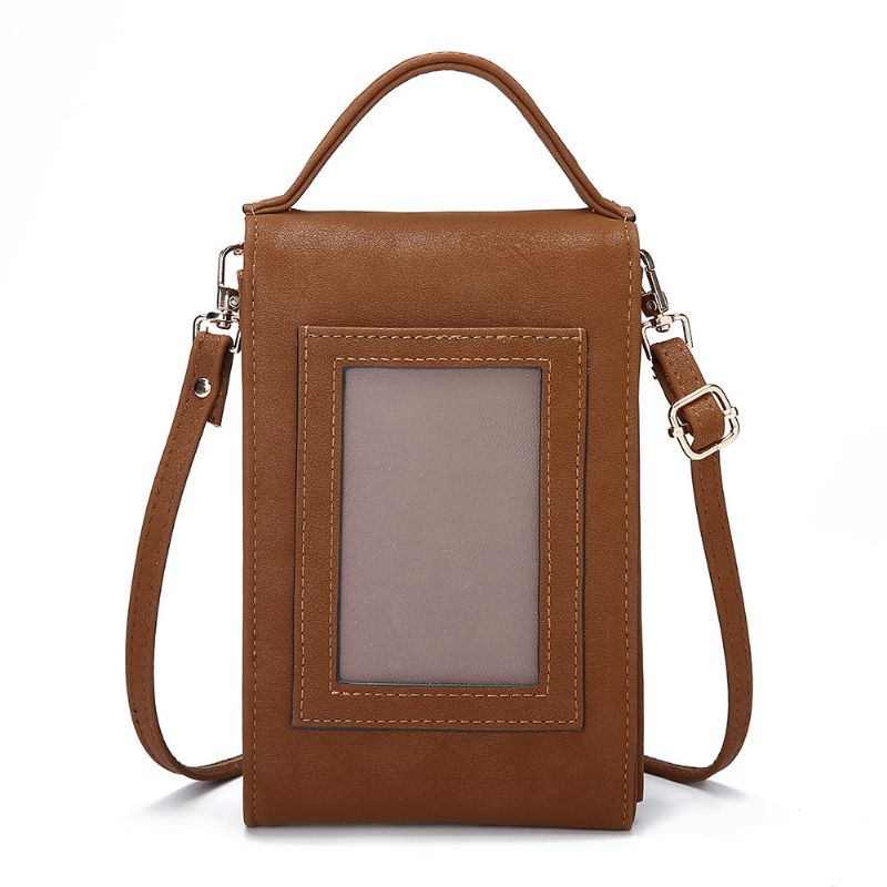 Kvinner Kortholder Klaff Telefon Bag Crossbody Bag