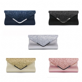 Kvinner Kvelds Clutch Pu Lær Paljett Håndvesker Hand Catching Bag Bag Make Up Bag Bankett Bag