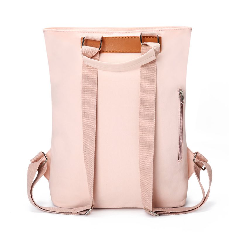 Kvinner Large Canvas Crossbody Bag Casual Backapck