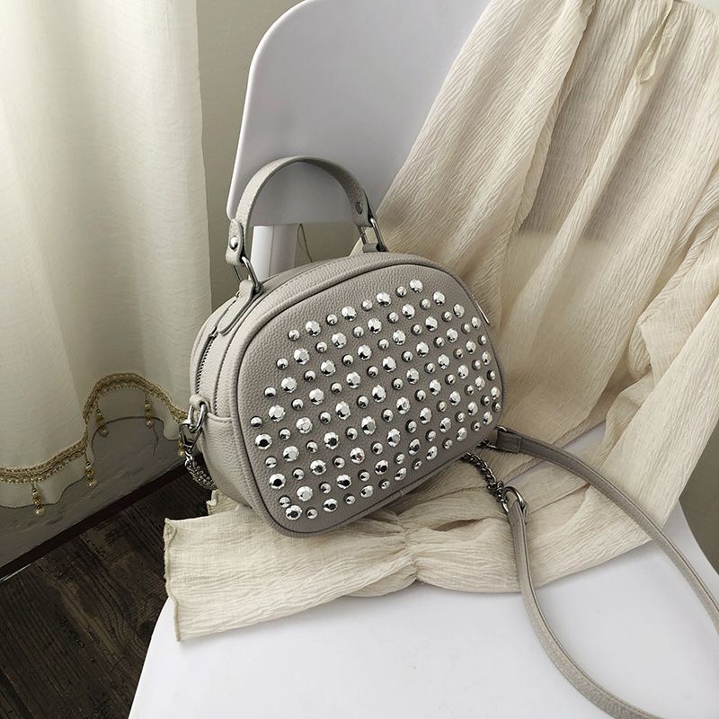 Kvinner Luksus Lær Håndveske Kjent Designer Dame Skulder 2023 Ny Jente Clutch Diamant Crossbody Bag