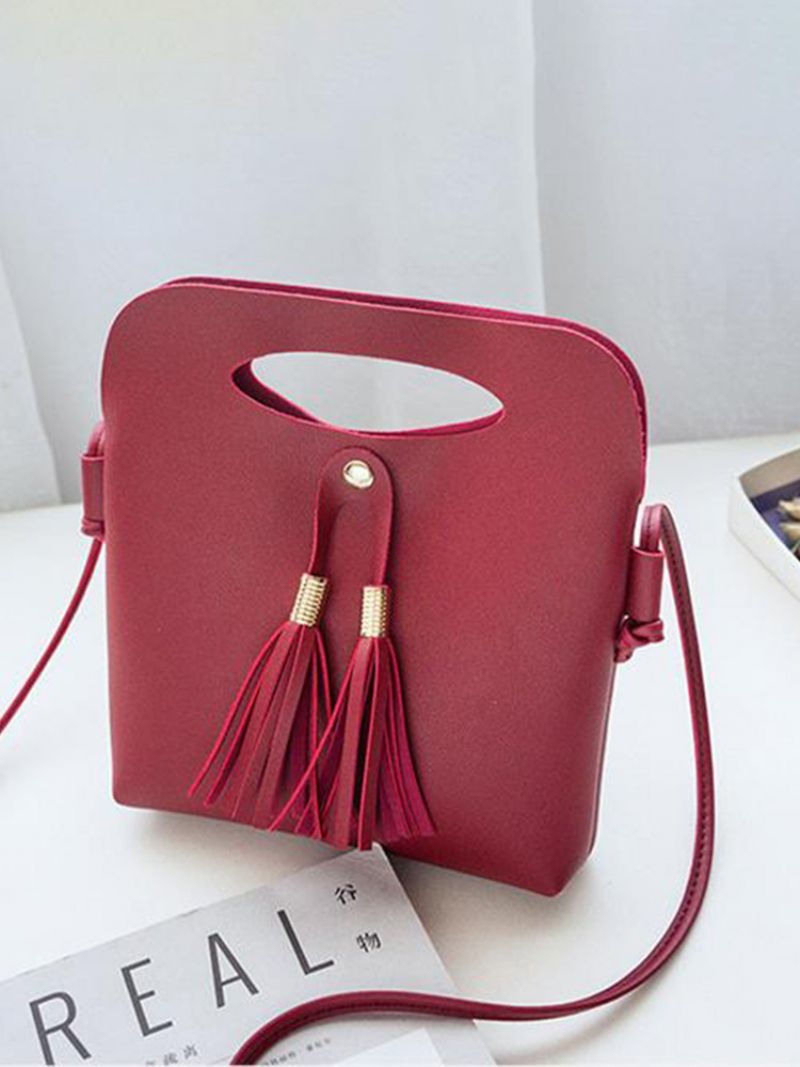 Kvinner Mini Pu Crossbody Vesker Dusk Telefonvesker