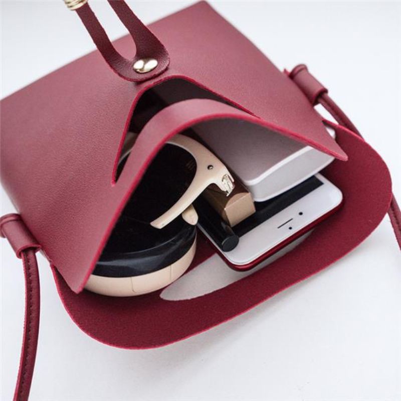 Kvinner Mini Pu Crossbody Vesker Dusk Telefonvesker