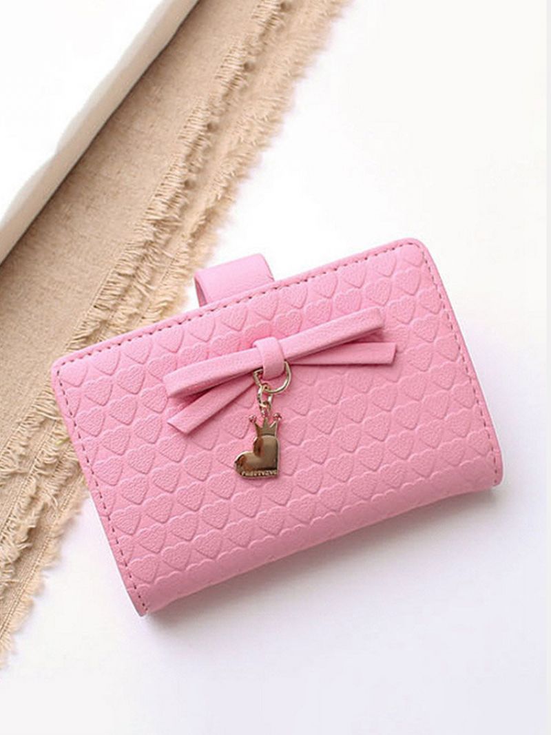 Kvinner Multi-card Bit Purse Cute Bue Clip Ultra-tynn Kortholder