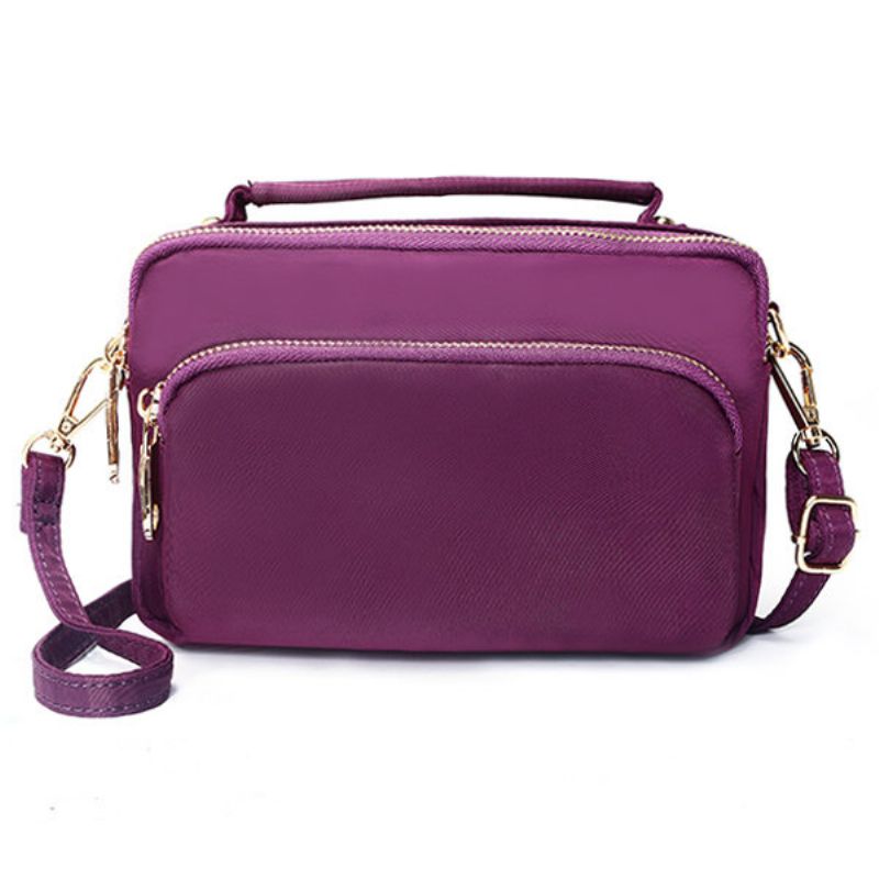 Kvinner Nylon Clutches Vesker Funksjonell Telefonveske Crossbody Bag