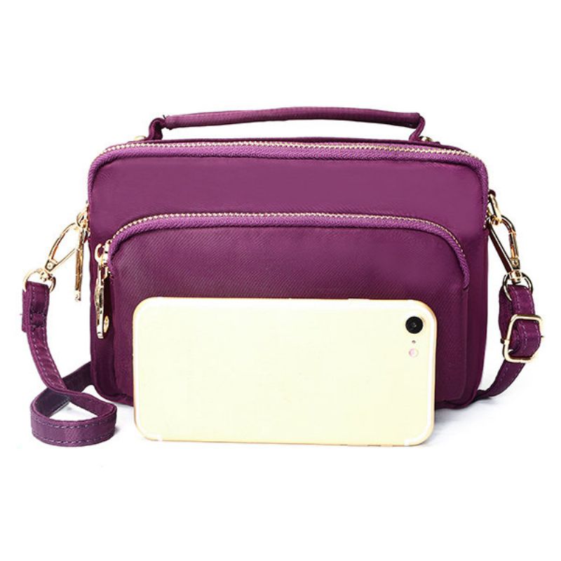 Kvinner Nylon Clutches Vesker Funksjonell Telefonveske Crossbody Bag