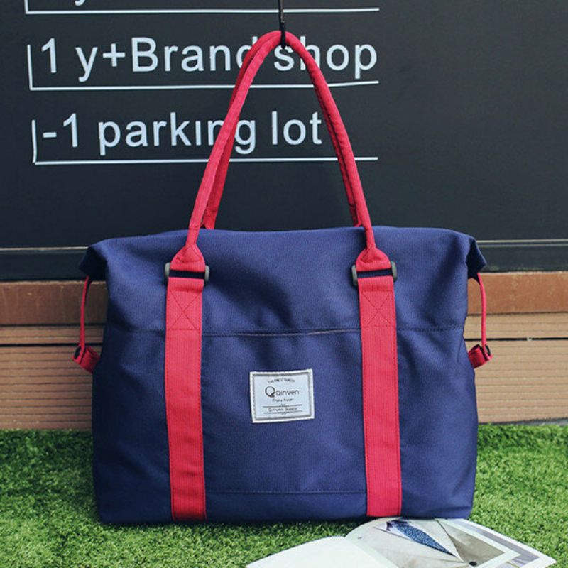 Kvinner Nylon Duffel Bag Casual Outdoor Tote Bags Reiseveske