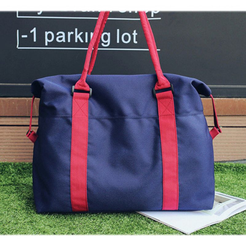 Kvinner Nylon Duffel Bag Casual Outdoor Tote Bags Reiseveske