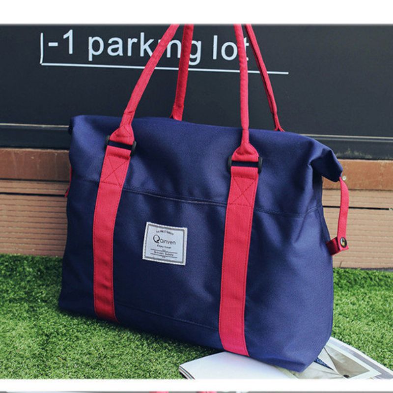 Kvinner Nylon Duffel Bag Casual Outdoor Tote Bags Reiseveske