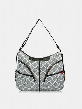 Kvinner Nylon Med Stor Kapasitet Multi-pcoket Skuldervesker Crossbody-vesker