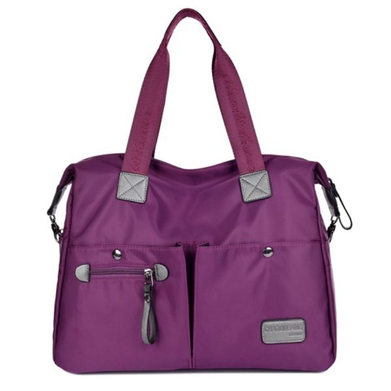 Kvinner Nylon Multi-pocket Uformell Slitesterk Vanntette Håndvesker Crossbody Vesker