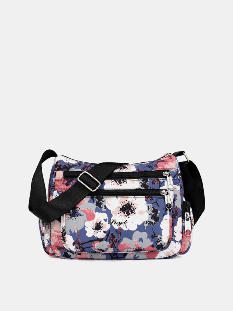 Kvinner Nylon Print Vanntett Anti-tyveri Casual Crossbody Bag Skulderveske