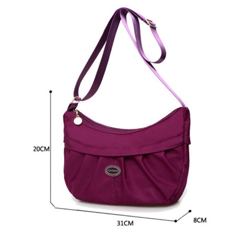 Kvinner Nylon Shopping Bag Dumpling Bag Elegant Crossbody Bag