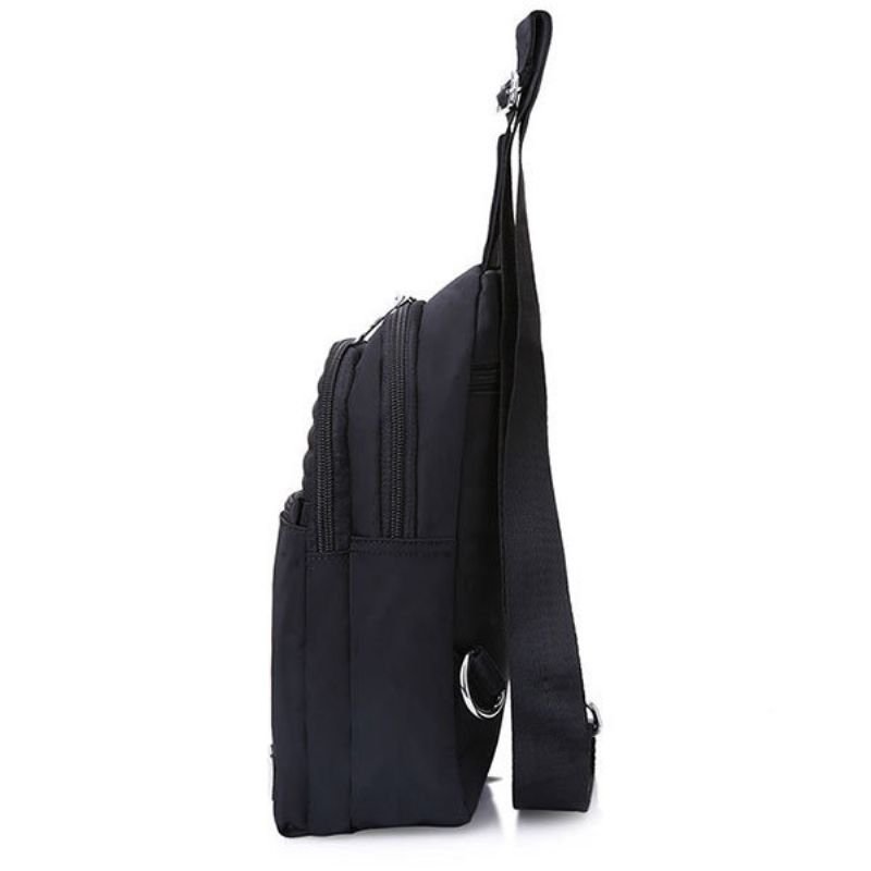 Kvinner Nylon Solid Brystveske Casual Sport Crossbody Bag