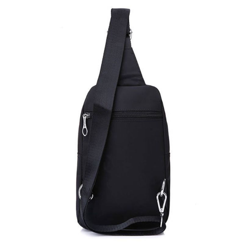 Kvinner Nylon Solid Brystveske Casual Sport Crossbody Bag