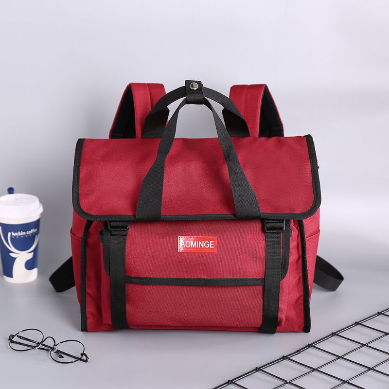 Kvinner Nylon Stor Kapasitet Sporty Reiseryggsekk Gym Bag