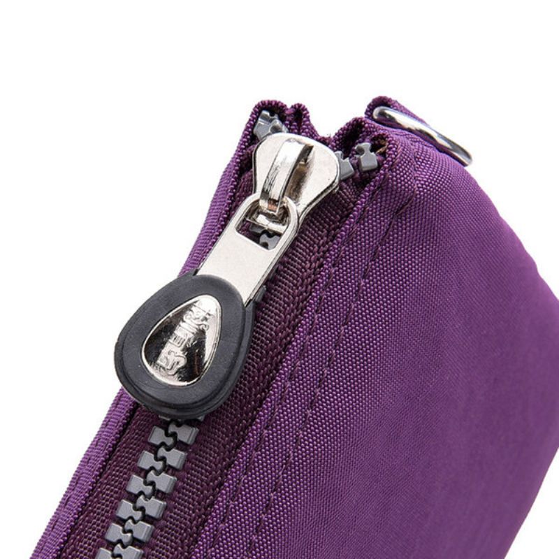 Kvinner Nylon Vanntett Multi-funksjon Clutch Bag Telefon Bag Skulderveske