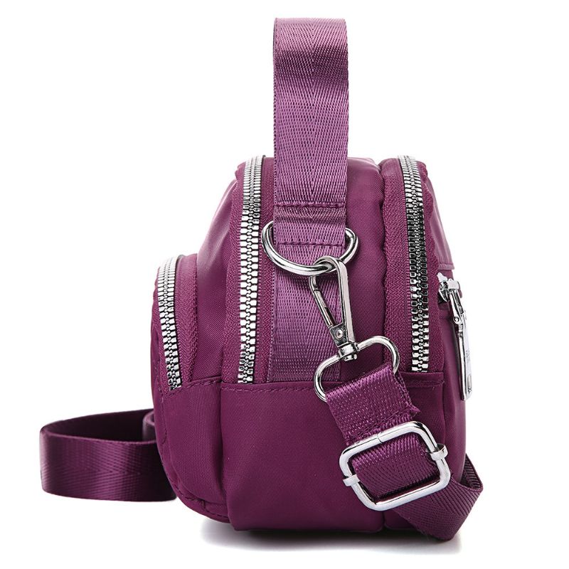 Kvinner Nylon Vanntett Skallveske Crossbody Telefonveske Skulderveske