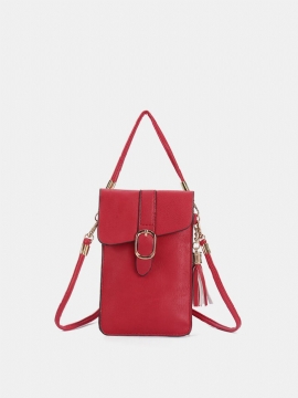 Kvinner Pu-skinn Berøringsskjerm 5.5 Tommers Telefonvesker Dusk Crossbody-vesker