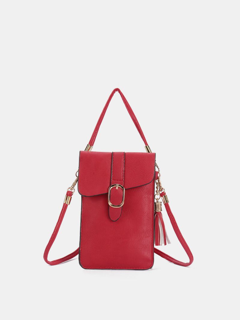 Kvinner Pu-skinn Berøringsskjerm 5.5 Tommers Telefonvesker Dusk Crossbody-vesker