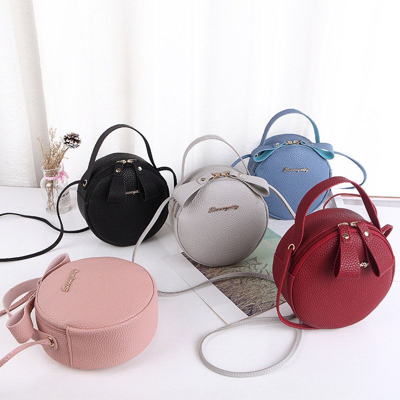 Kvinner Pu-skinn Rund Form Crossbody-veske Uformelt Telefonveske