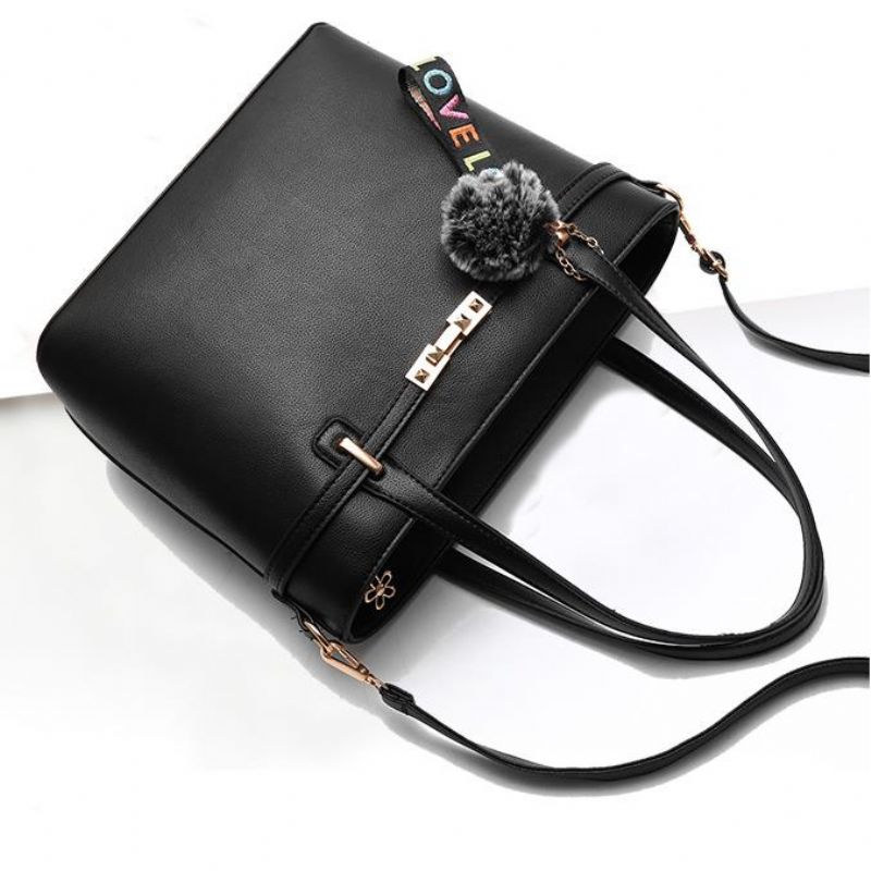 Kvinner Pure Color Venonat Dekorasjonshåndveske Skulderveske Crossbody-vesker