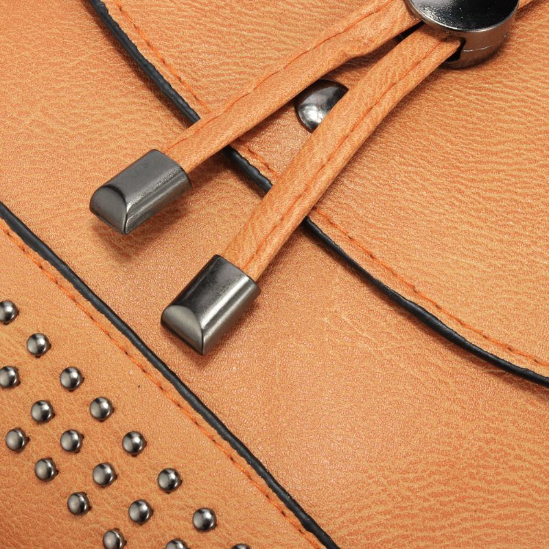 Kvinner Retro Rivet Flap 5.5-tommers Telefonveske Skuldervesker Crossbody-vesker