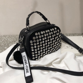 Kvinner Skinn Skulderveske Full Diamonds Lady Crossbody Bag 2023 Luksus Håndvesker Dame Vesker Designer