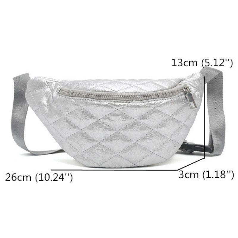 Kvinner Solid Fritid Multi-funksjon Mykt Skinn Fanny Bags Stitching Crossbody